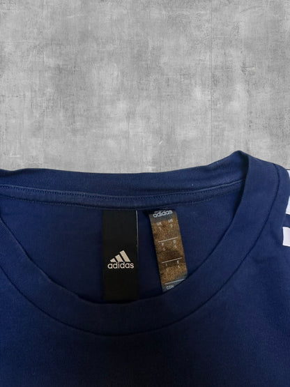 Adidas T-shirt Navy Blau Weiß S
