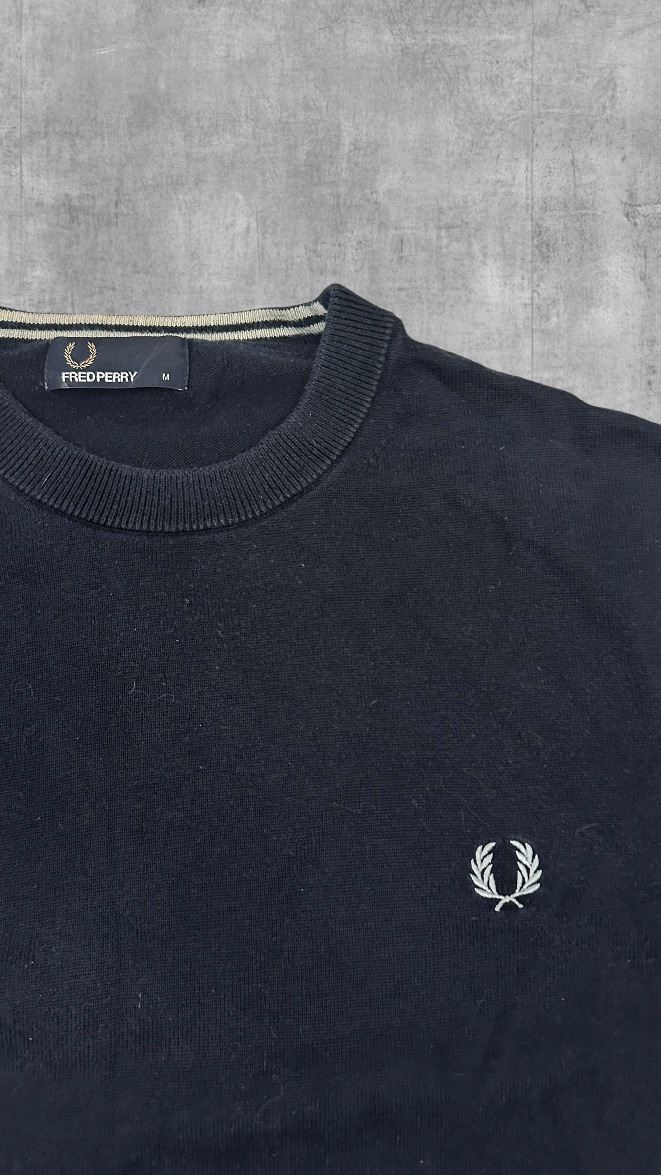Fred Perry Sweatshirt Schwarzblau M
