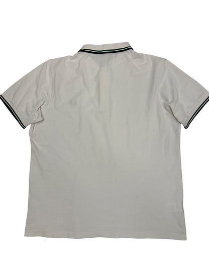 Fred Perry Polo Shirt Weiß Schwarz L Slim fit (leichte Mängel)