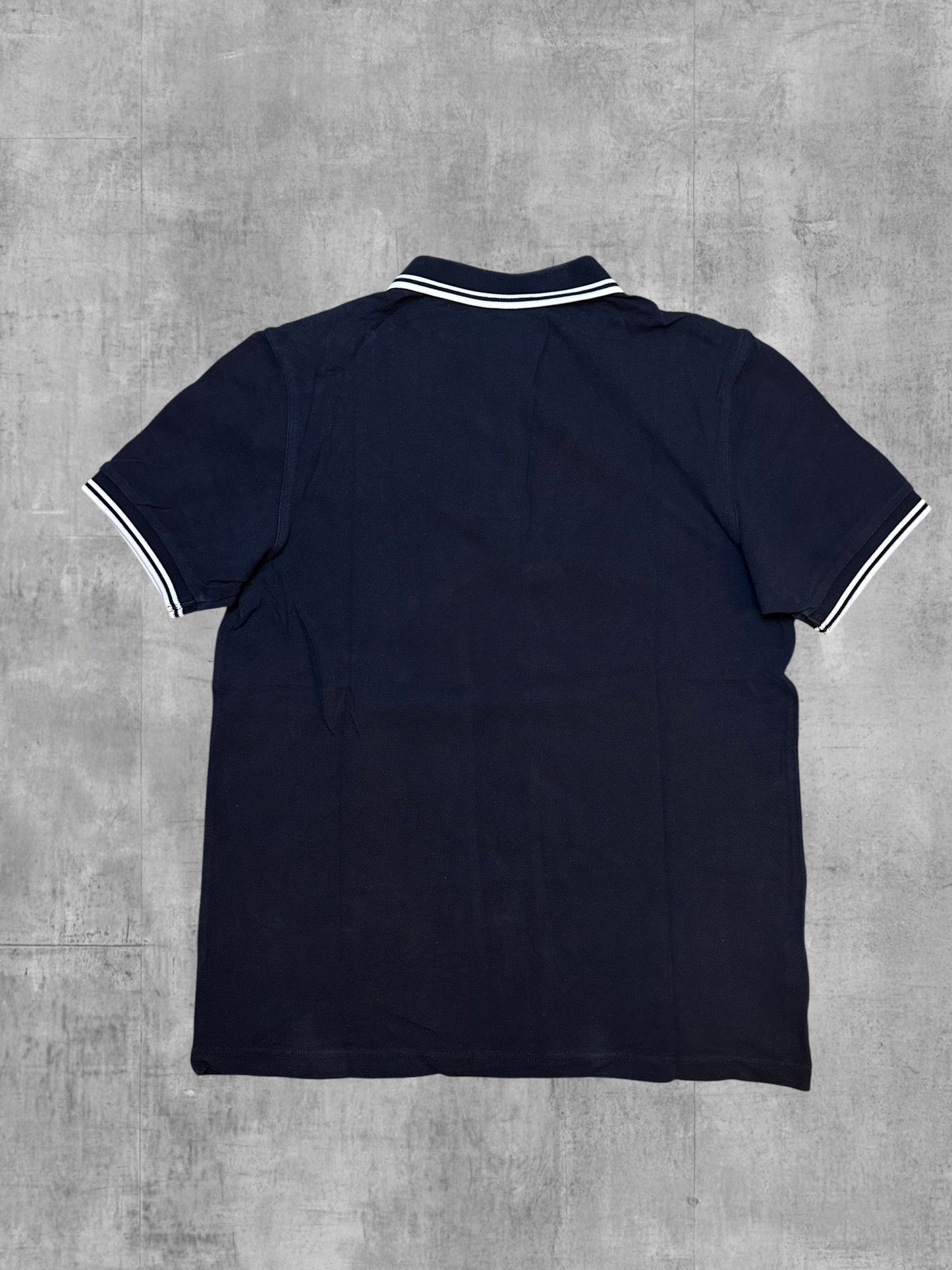 Fred Perry Polo Shirt Schwarz Weiß M
