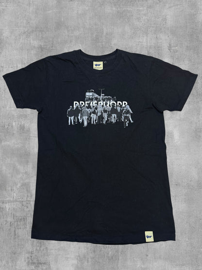 Dreierhopp T-shirt Schwarz Weiß S