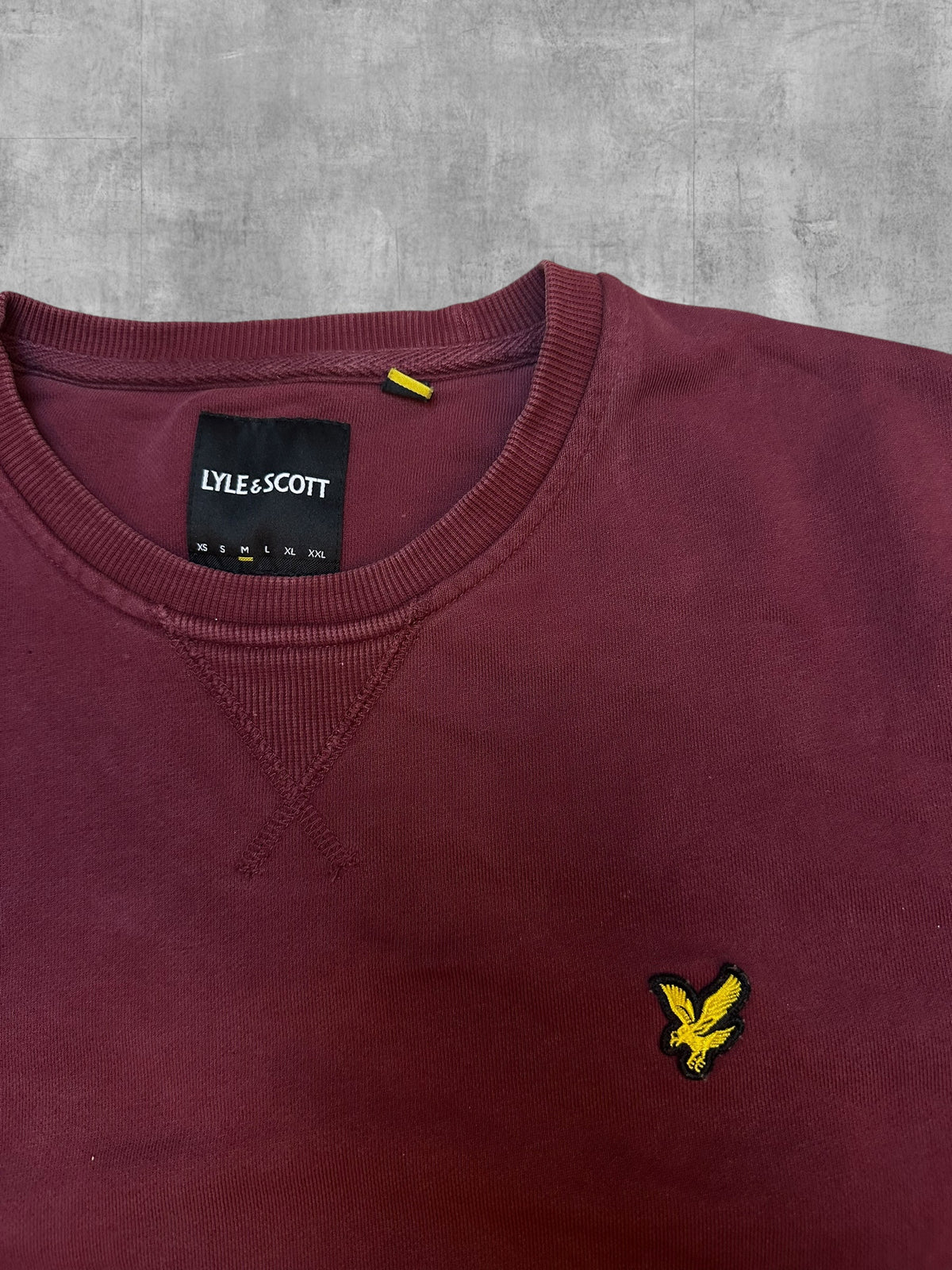 Lyle & Scott Sweatshirt Weinrot M
