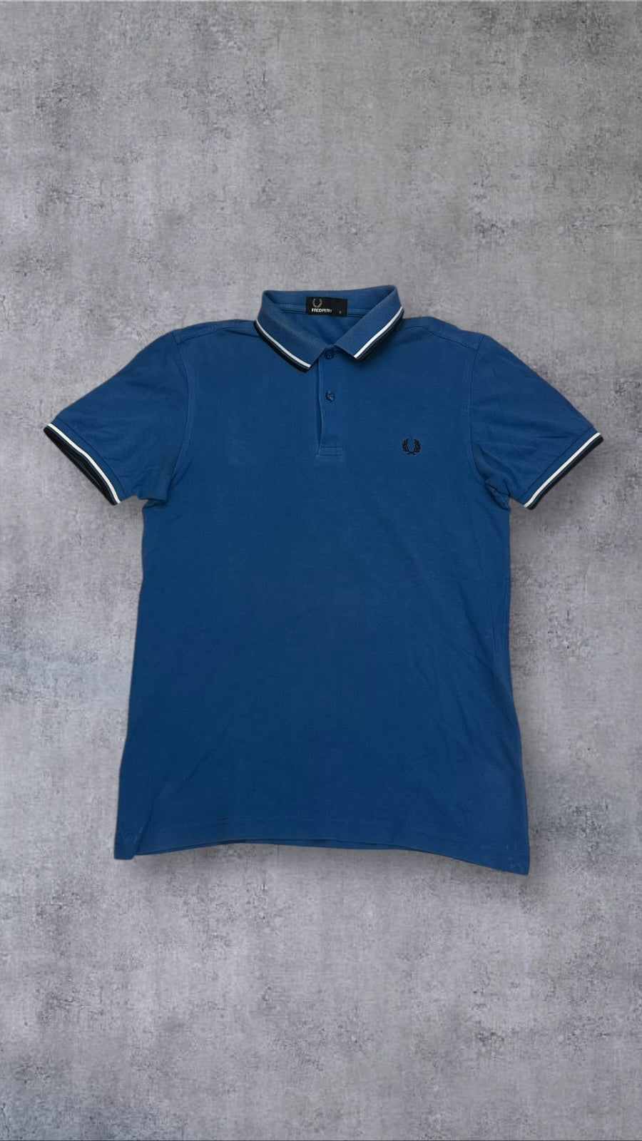 Fred Perry Polo Hemd Shirt Blau S