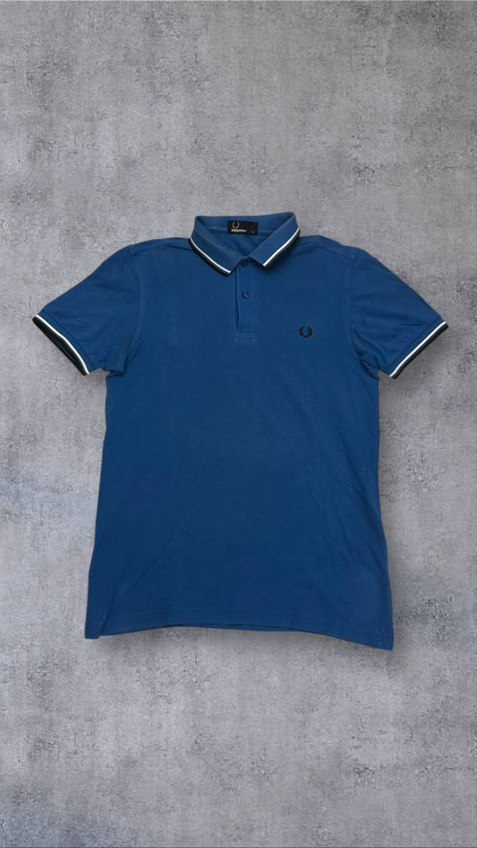 Fred Perry Polo Hemd Shirt Blau S