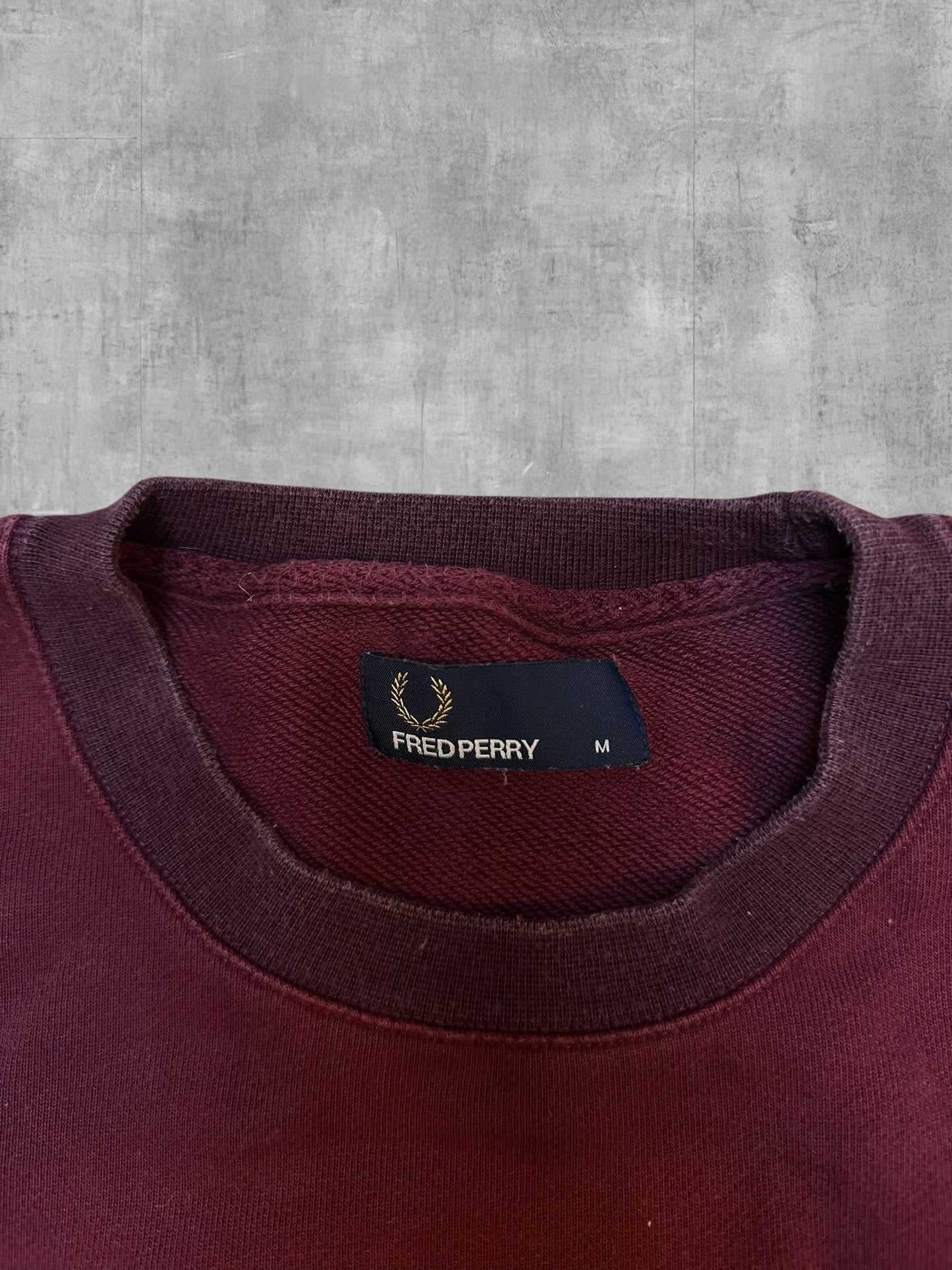 Fred Perry Sweatshirt Bordeaux Rot M