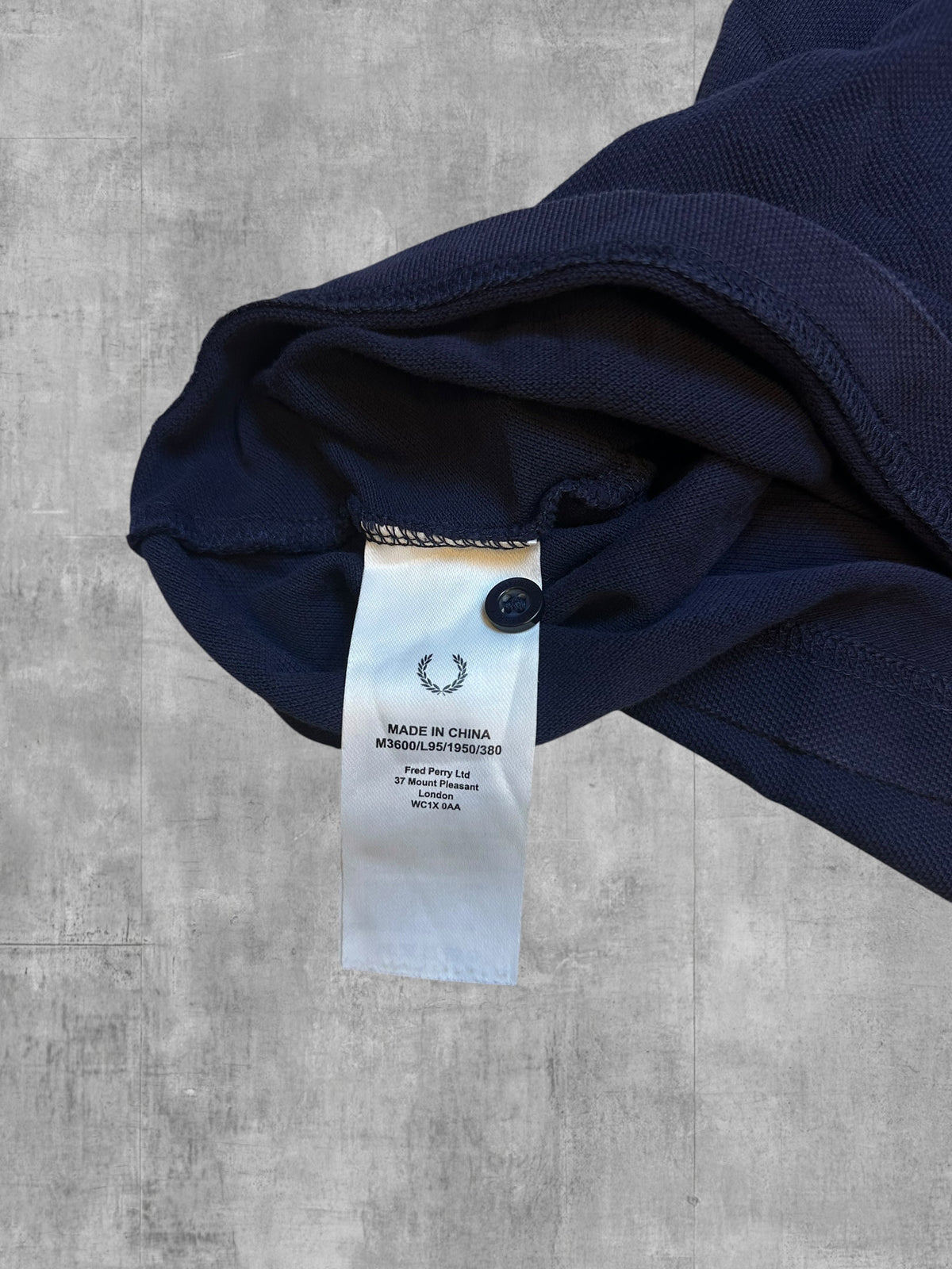 Fred Perry Polo Shirt Navy Blue XL