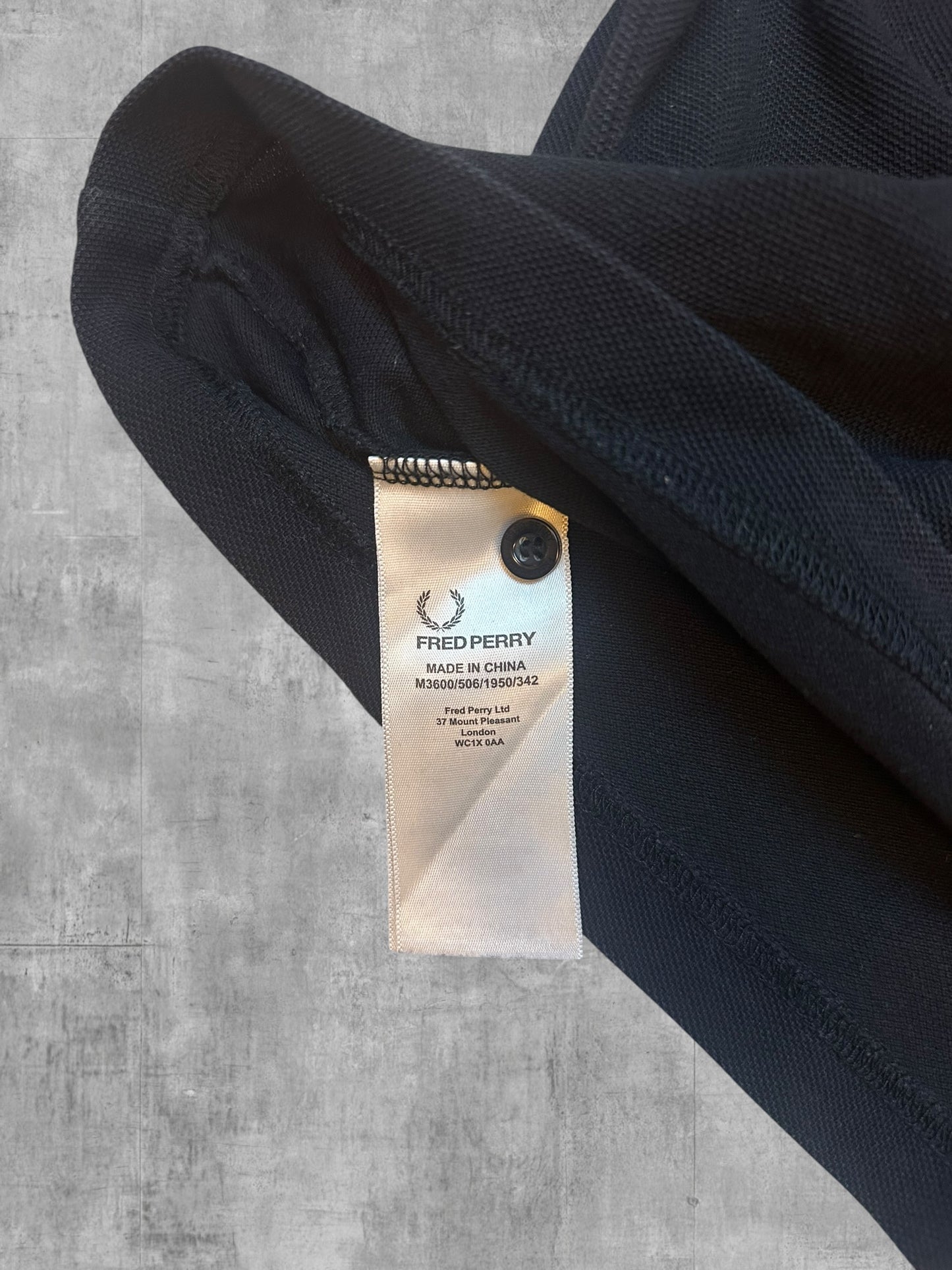 Fred Perry Polo Shirt Schwarz Gelb S