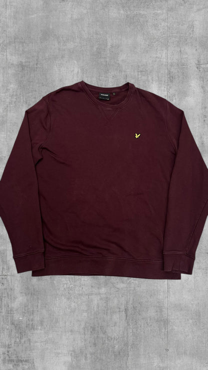 Lyle & Scott Sweatshirt Weinrot XXL