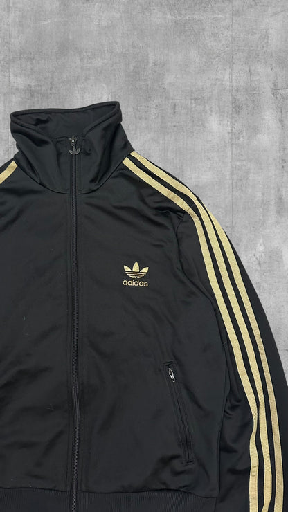 Adidas Backprint Firebird Trainingsjacke Schwarz Gold S - M