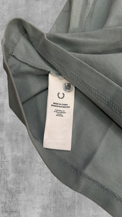 Fred Perry Polo Shirt Türkis Schwarz XXL
