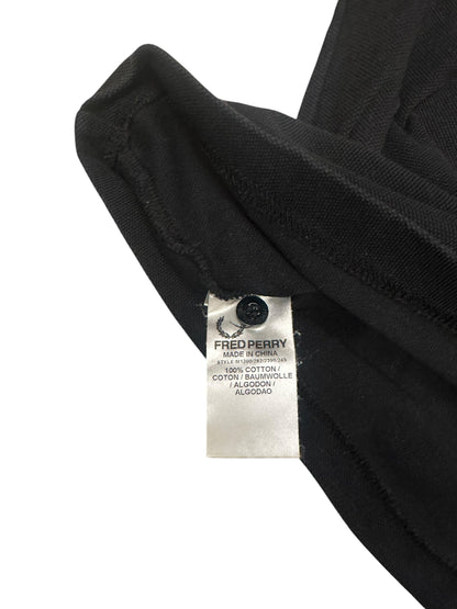 Fred Perry Polo Shirt Schwarz Lila Weiß M
