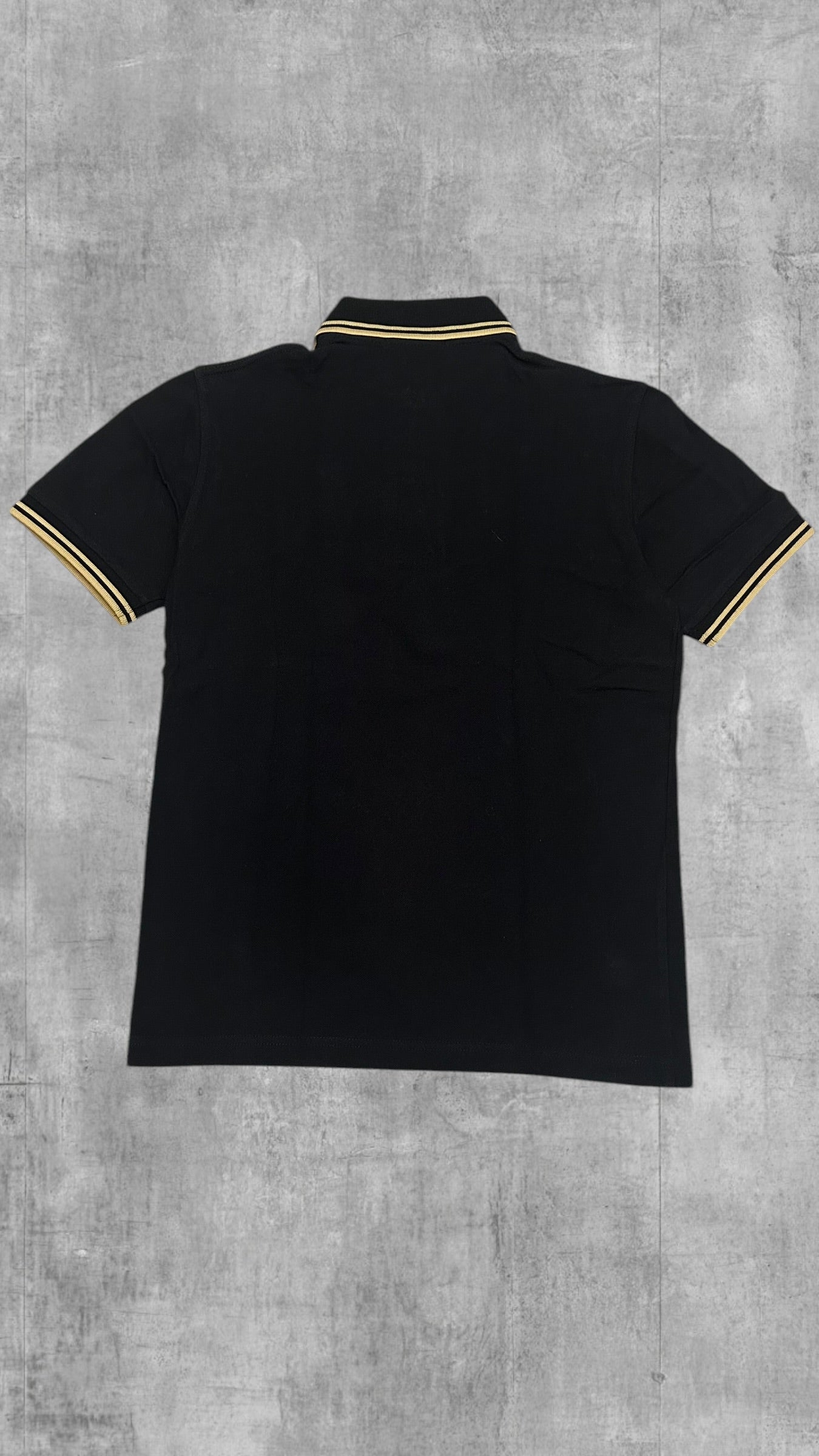 Fred Perry Polo Shirt Schwarz Gold S