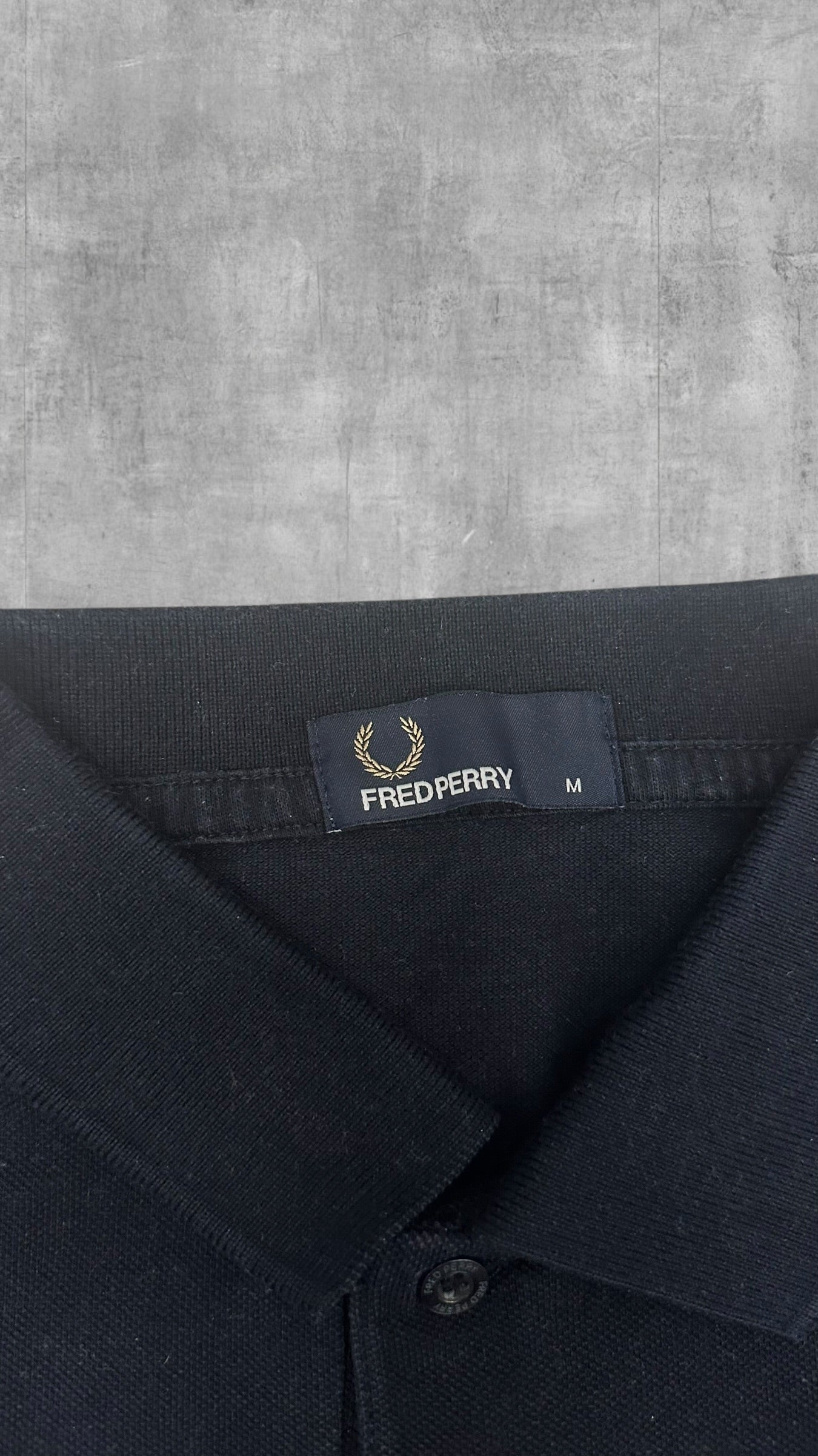 Fred Perry Polo Shirt Schwarz M