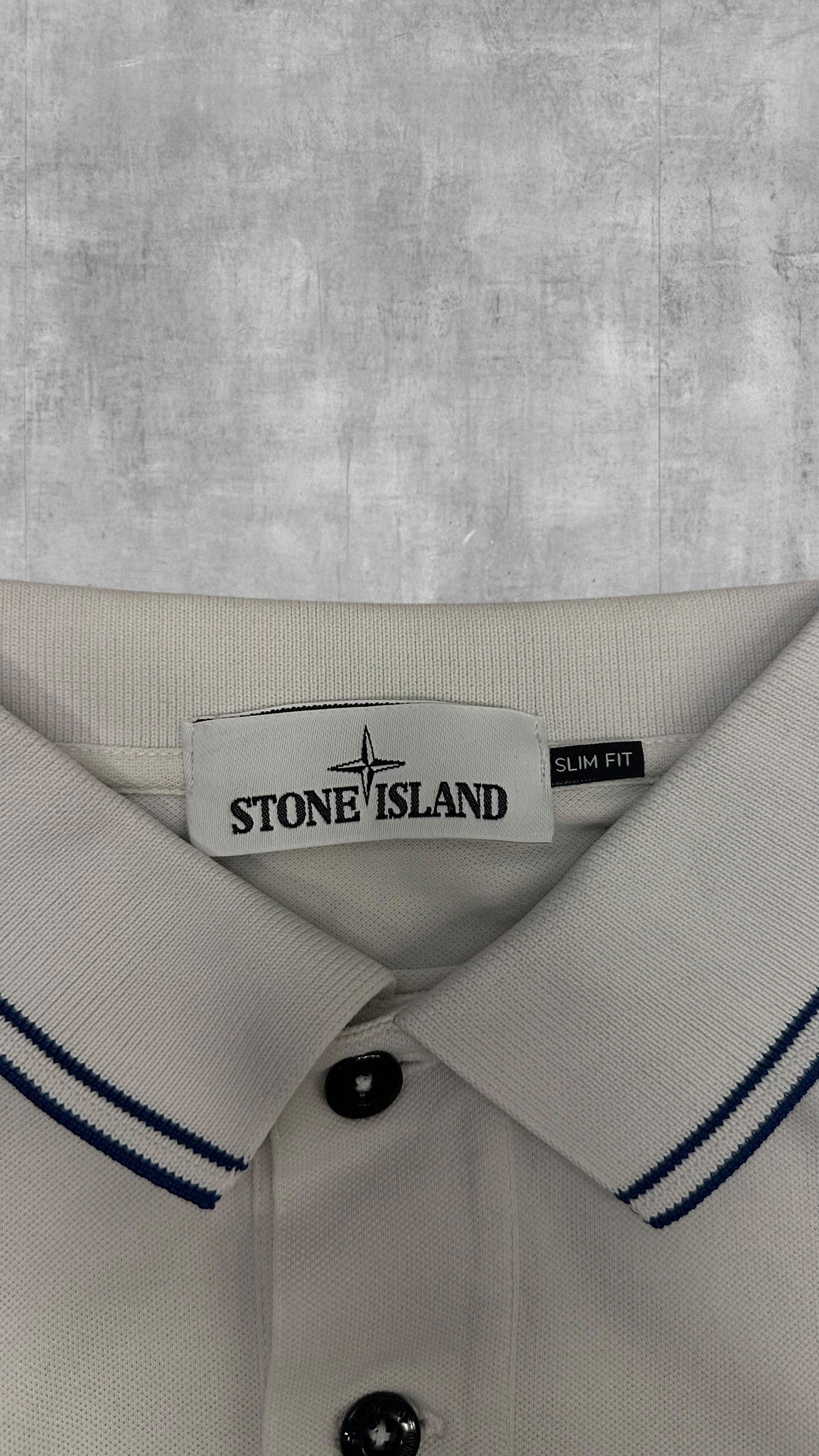 Stone Island Polo Shirt Weiß M Slim Fit