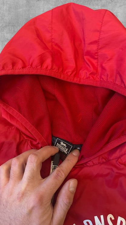 Lonsdale London Windbreaker Regenjacke Navy Blau Rot Weiß M