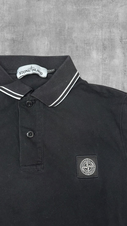 Stone Island Polo Shirt Schwarz S Slim Fit
