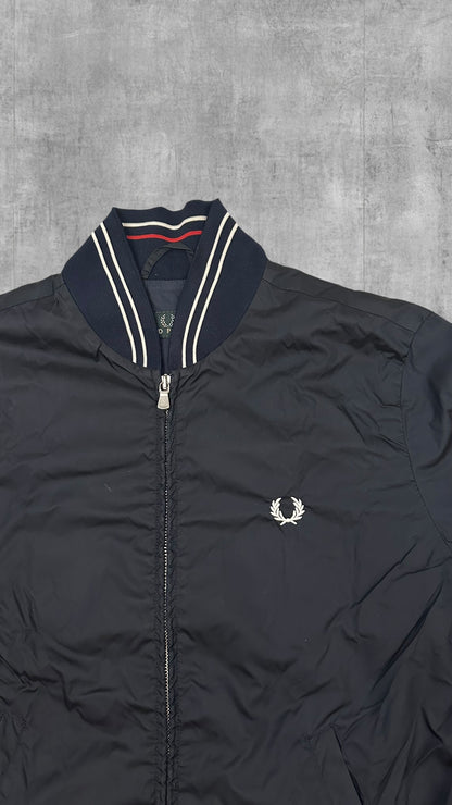 Fred Perry Jacke Windbreaker Dünn Schwarz S