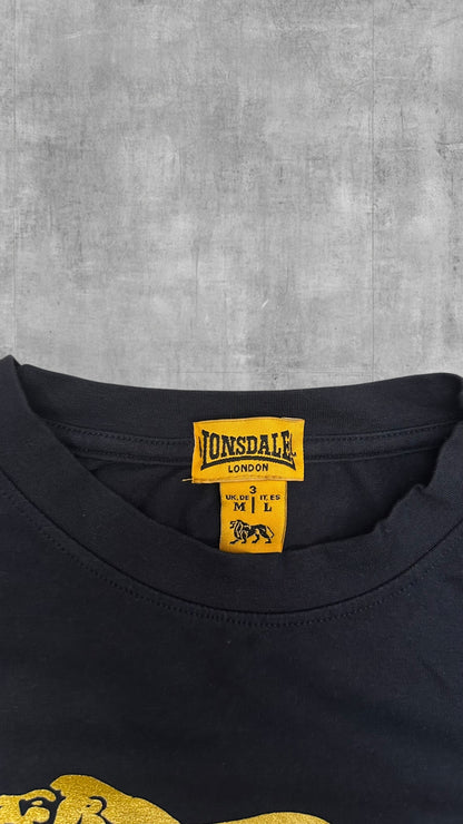 Lonsdale London Longsleeve Schwarz Navy Blau M