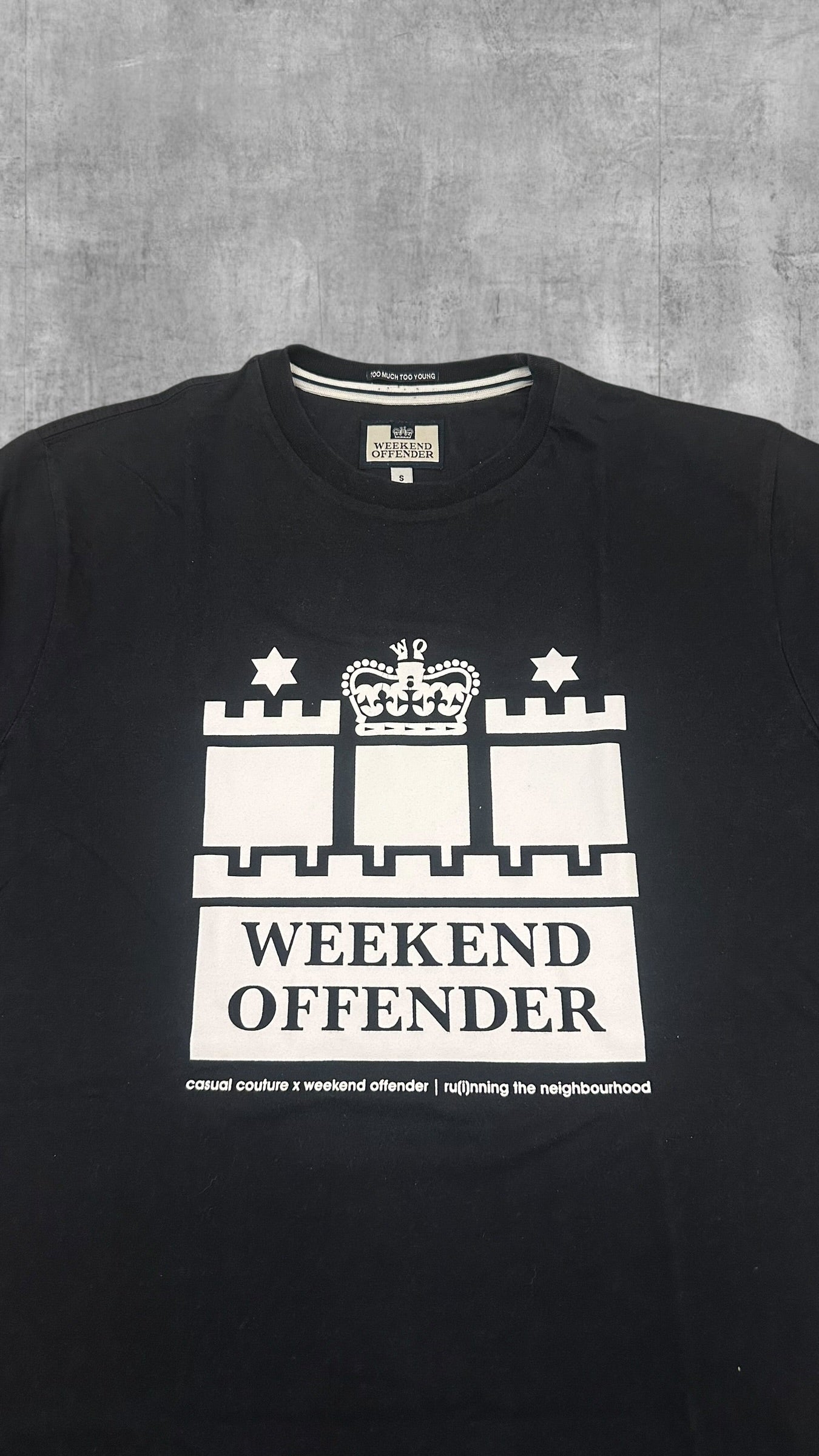 Weekend Offender T-shirt Schwarz Weiß S