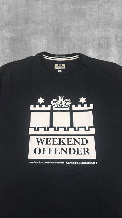 Weekend Offender T-shirt Schwarz Weiß S
