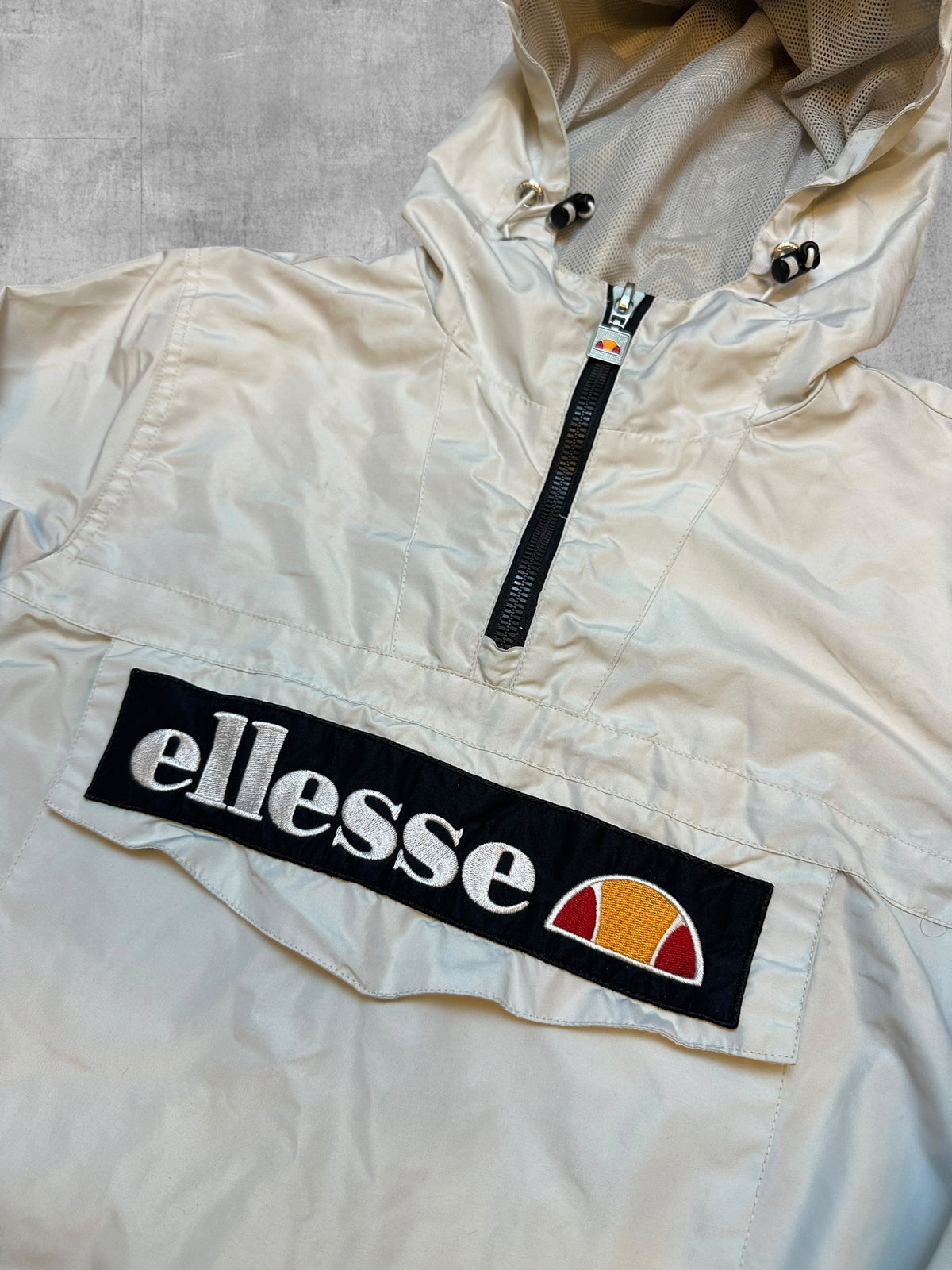 Ellesse Windbreaker Weiß Schwarz M