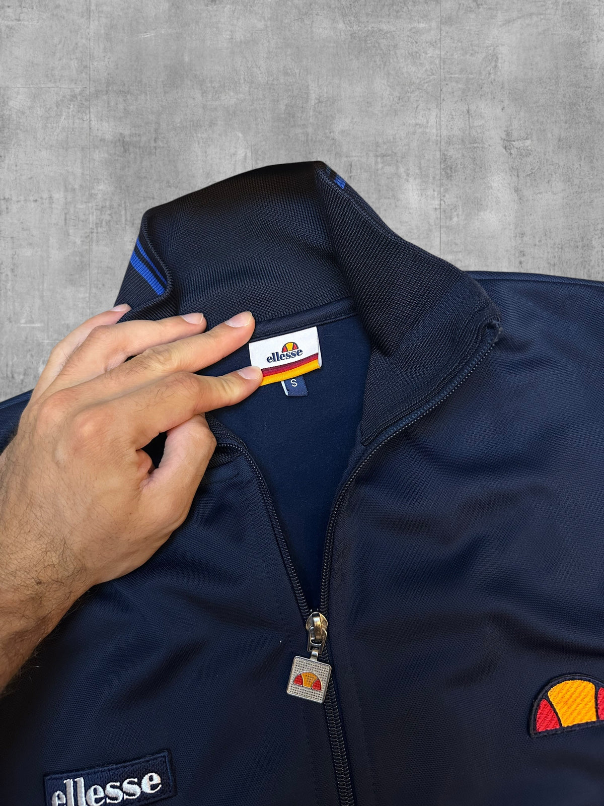 Ellesse Trainingsanzug Jacke + Hose Navy Blau S