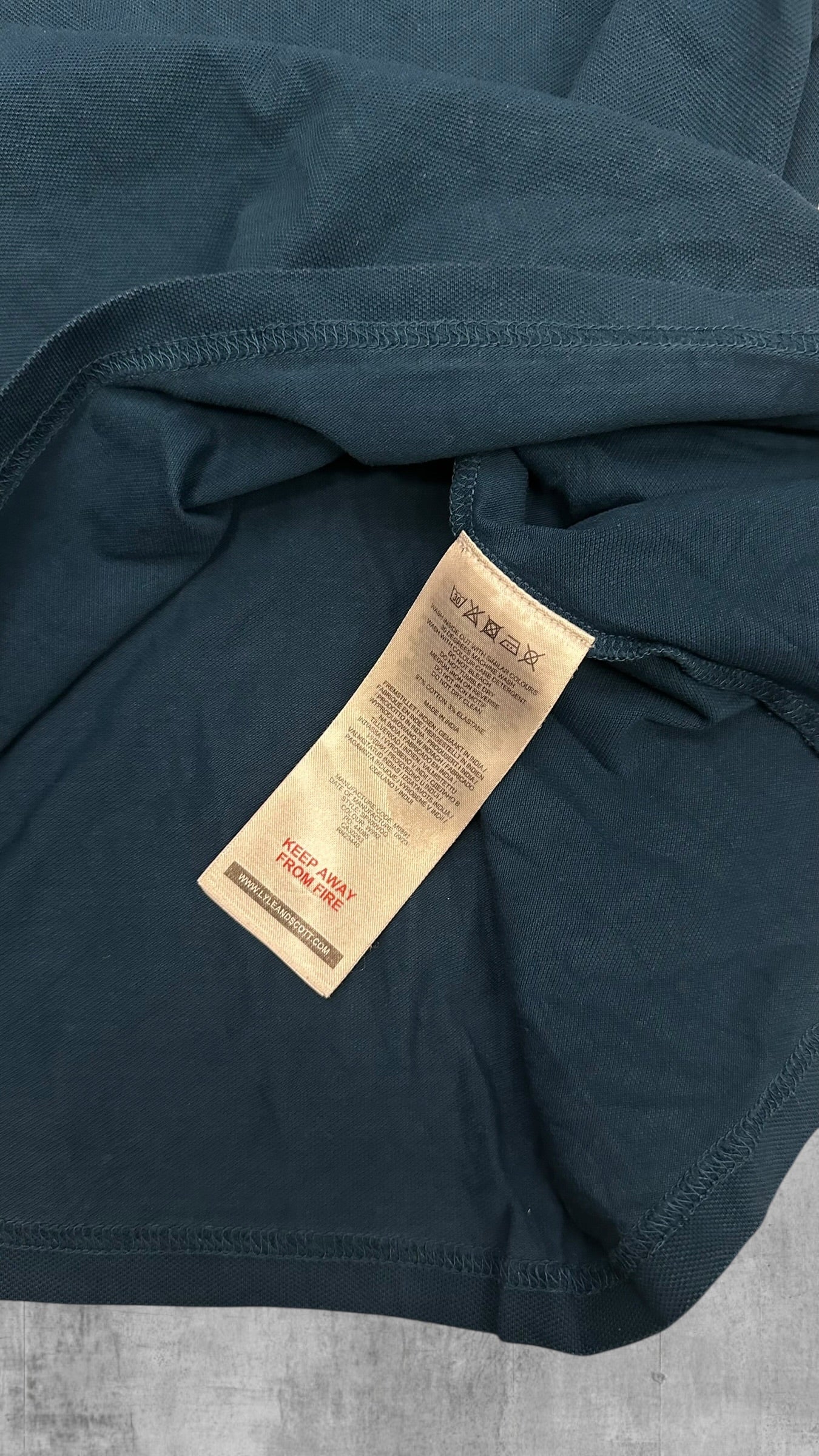 Lyle & Scott Polo Shirt Türkis Blau L