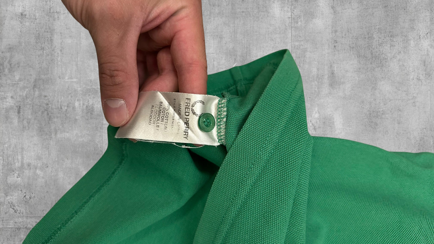 Fred Perry Polo Shirt Grün M
