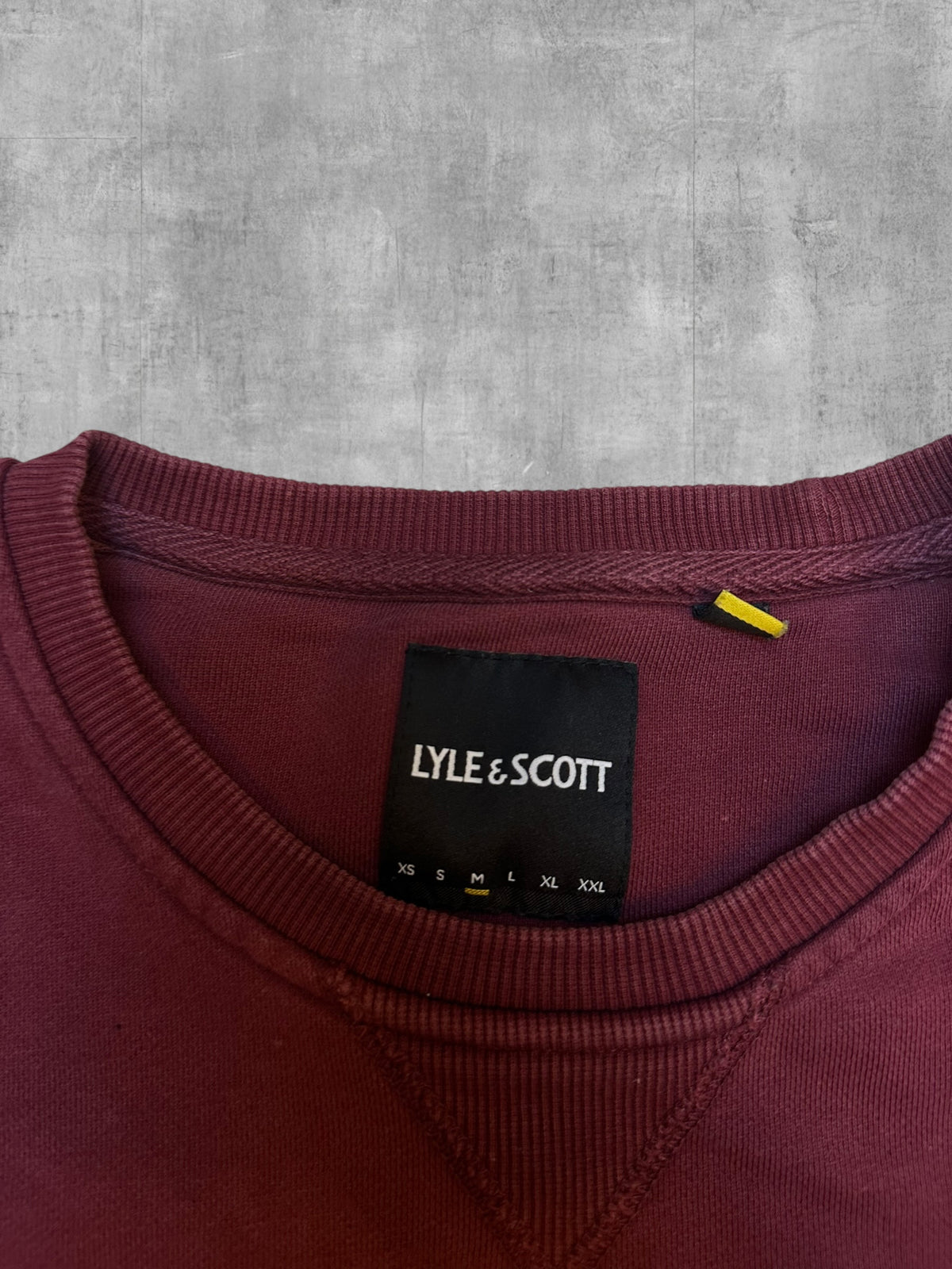 Lyle & Scott Sweatshirt Weinrot M