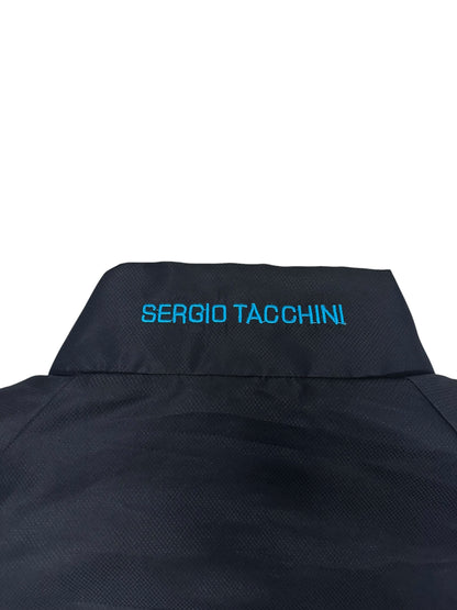 Sergio Tacchini Trainingsjacke Windbreaker Regenjacke Schwarzblau Weiß Türkis XL