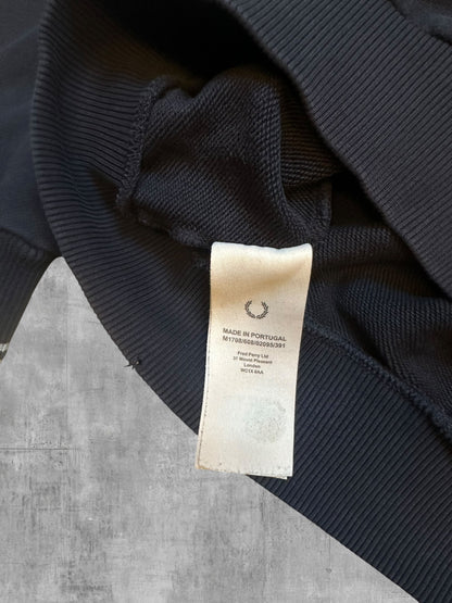 Fred Perry Half / Quarter zip Pullover Schwarz S