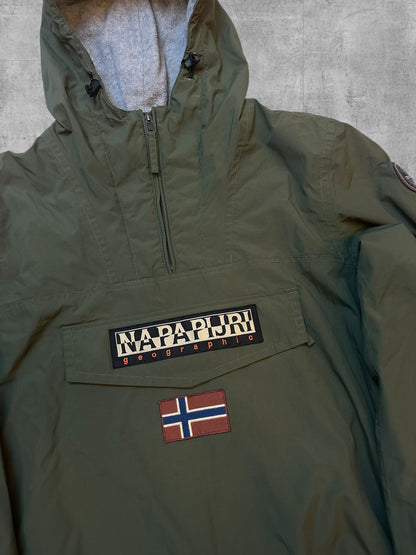 Napapijri Jacke Windbreaker Gefüttert Khaki L