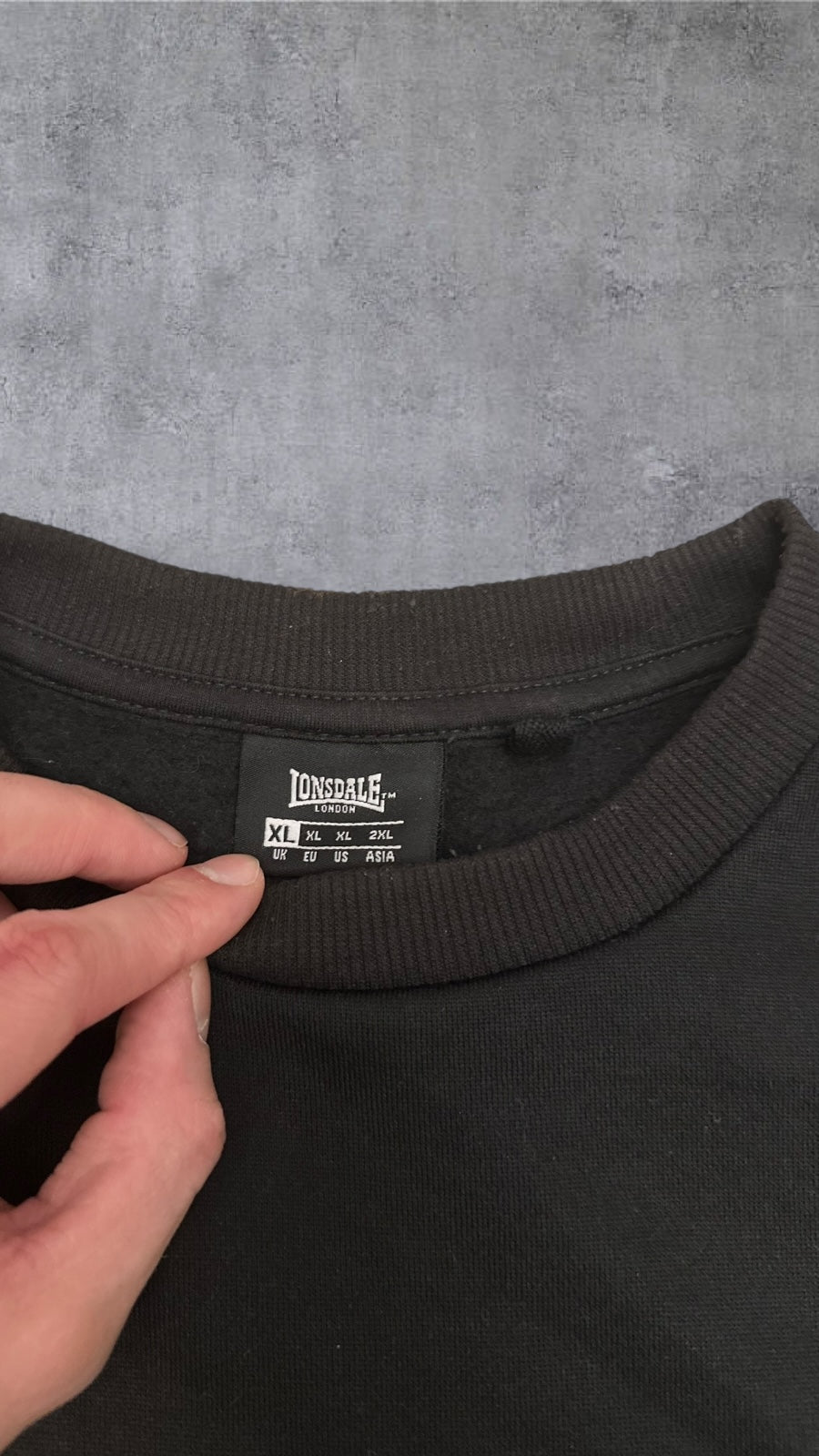 Londsdale London Sweatshirt Schwarz XL