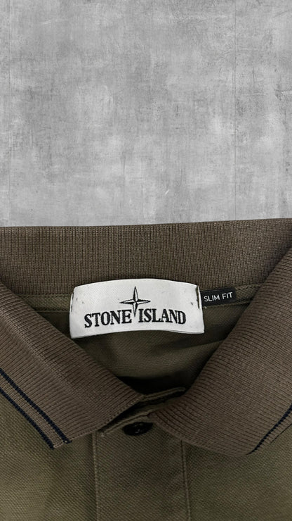 Stone Island Polo Shirt Khaki M