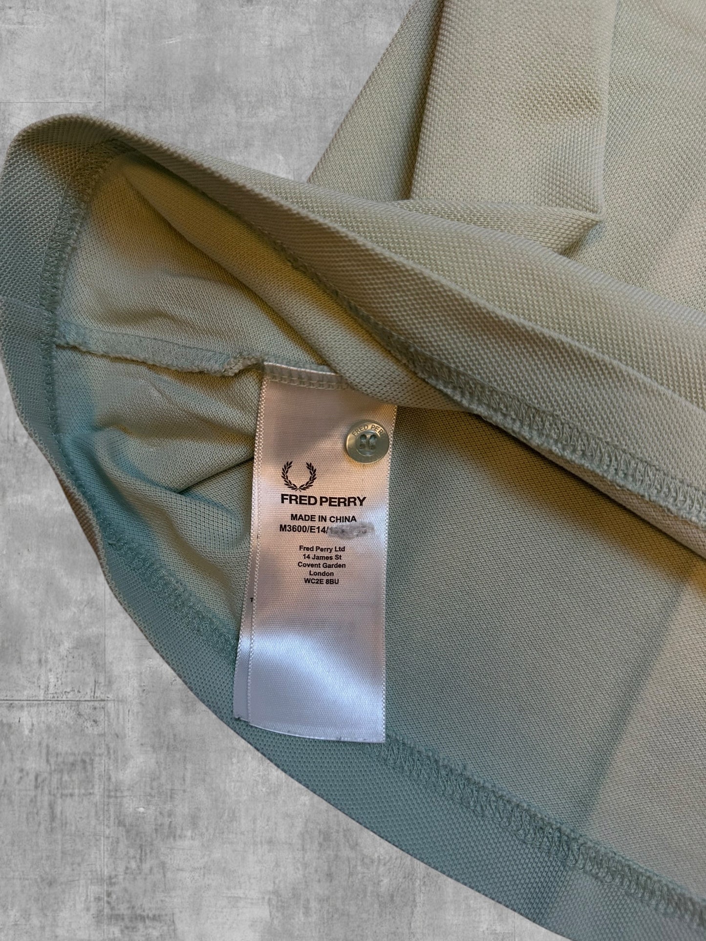 Fred Perry Polo Shirt Graugrün 3XL
