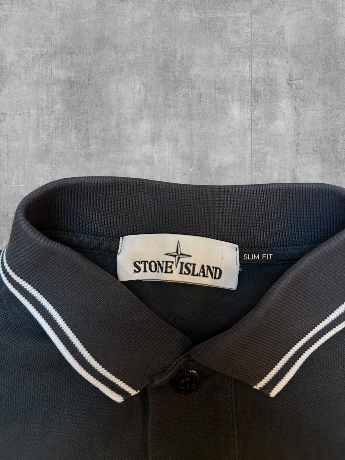 Stone Island Polo Shirt Dunkelgrau S Slim Fit