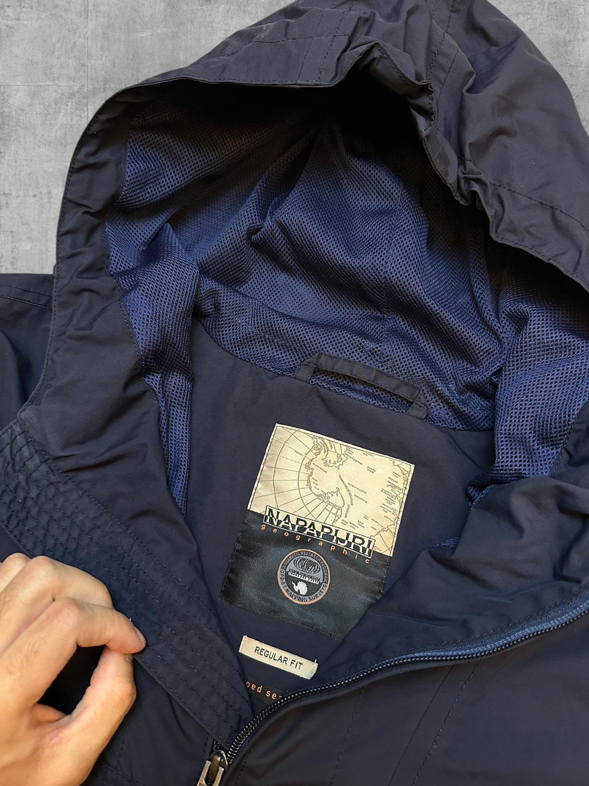Napapijri Windbreaker Regenjacke Navy Blau L