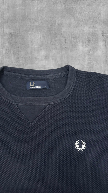 Fred Perry Sweatshirt Navy Blau Schwarz S