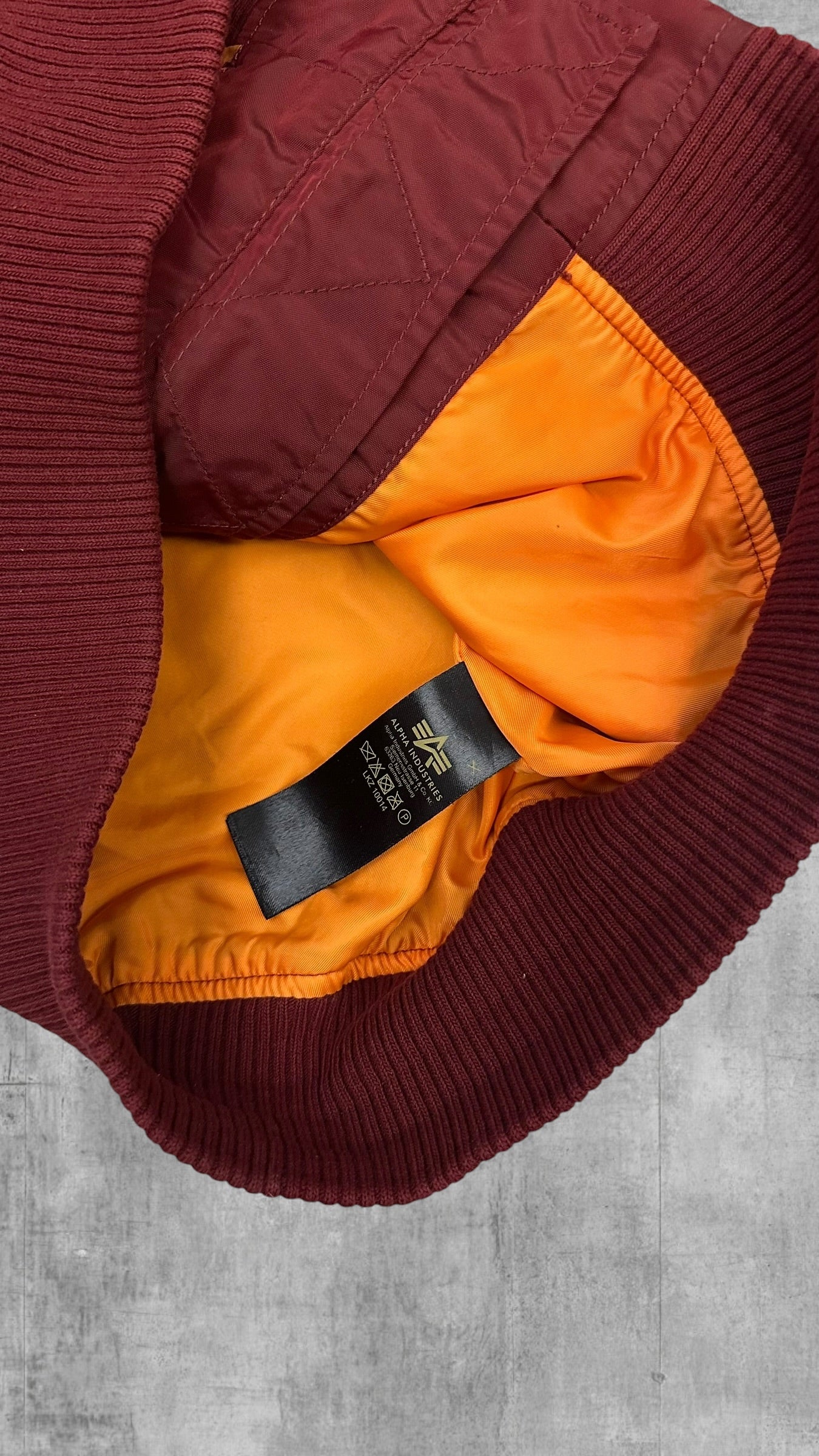 Alpha Industries Bomberjacke Weinrot S