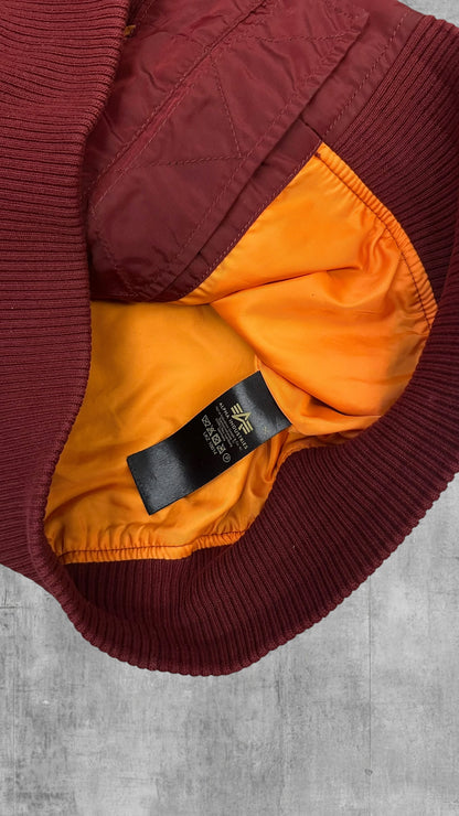 Alpha Industries Bomberjacke Weinrot S
