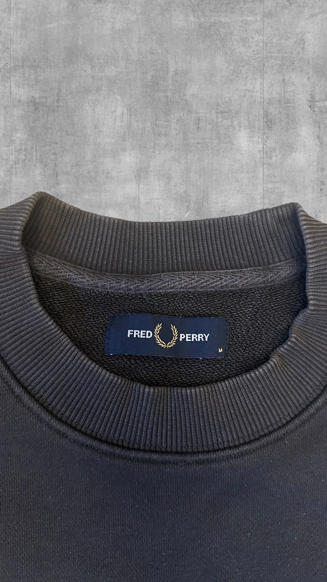 Fred Perry Sweatshirt Schwarz/Grau M