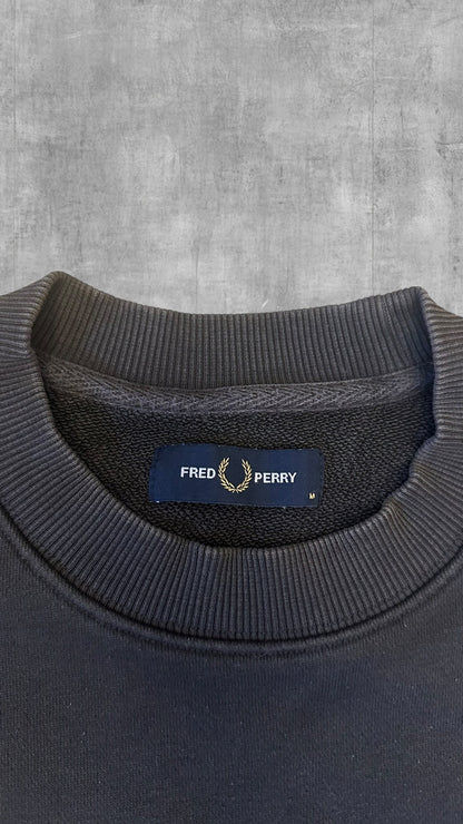 Fred Perry Sweatshirt Schwarz/Grau M