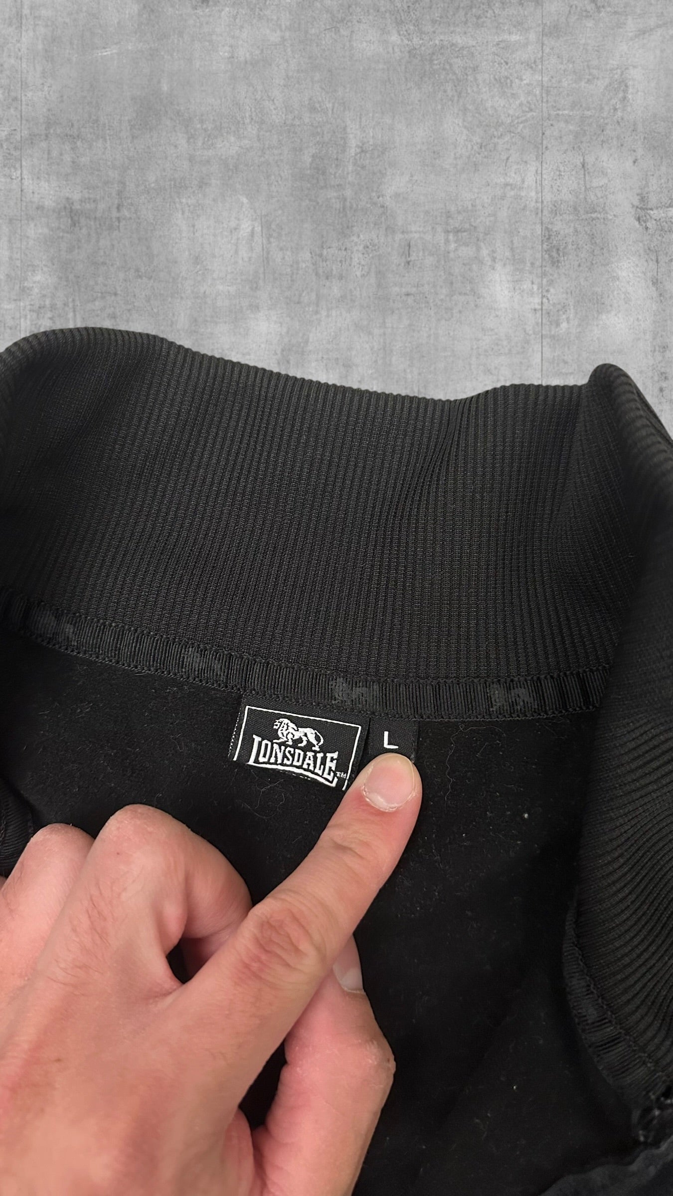 Lonsdale London Trainingsjacke Schwarz L