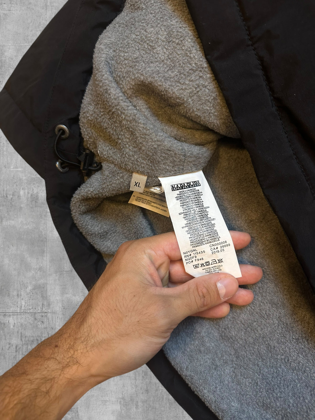 Napapijri Jacke Windbreaker Gefüttert Schwarz XL