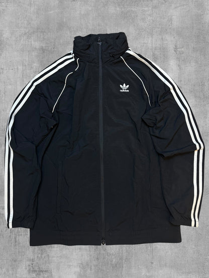 Adidas Firebird Windbreaker Regenjacke Schwarz Weiß M
