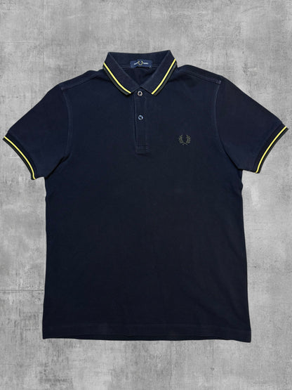 Fred Perry Polo Shirt Schwarz Gold S