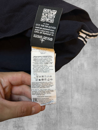 Stone Island Polo Shirt Schwarz Weiß M