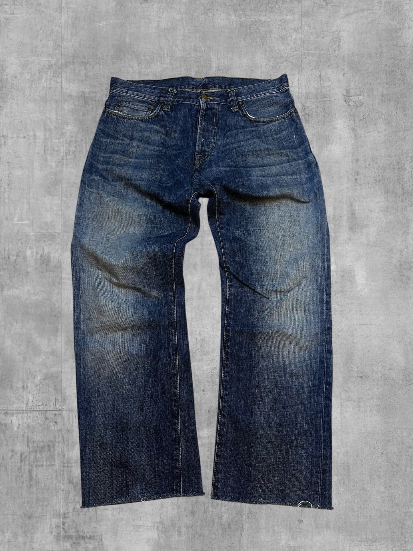 Carhartt Klondike Jeans Dunkelblau W31 L30 gekürzt