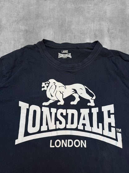 Lonsdale London T-Shirt Schwarzblau Weiß L