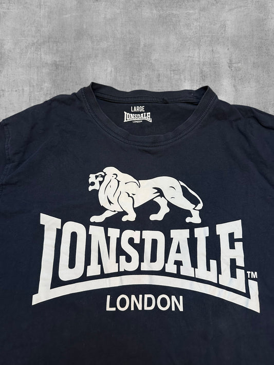 Lonsdale London T-Shirt Schwarzblau Weiß L